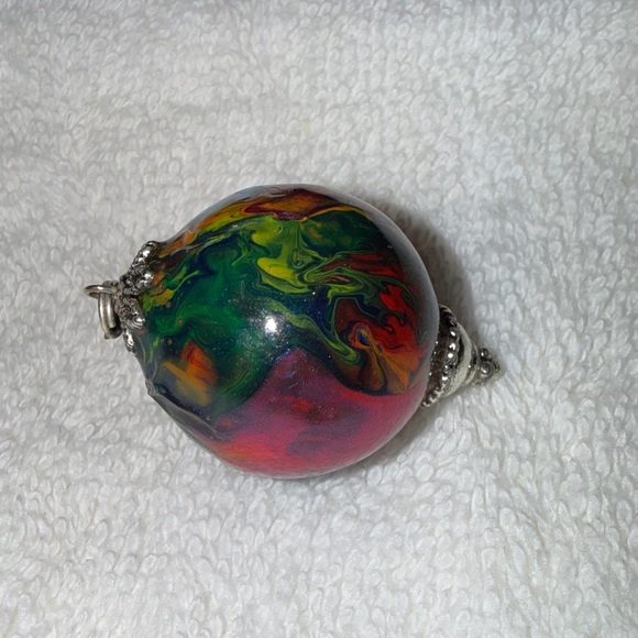Vibrant Multicolor Pendant Necklace - Picture 7 of 8
